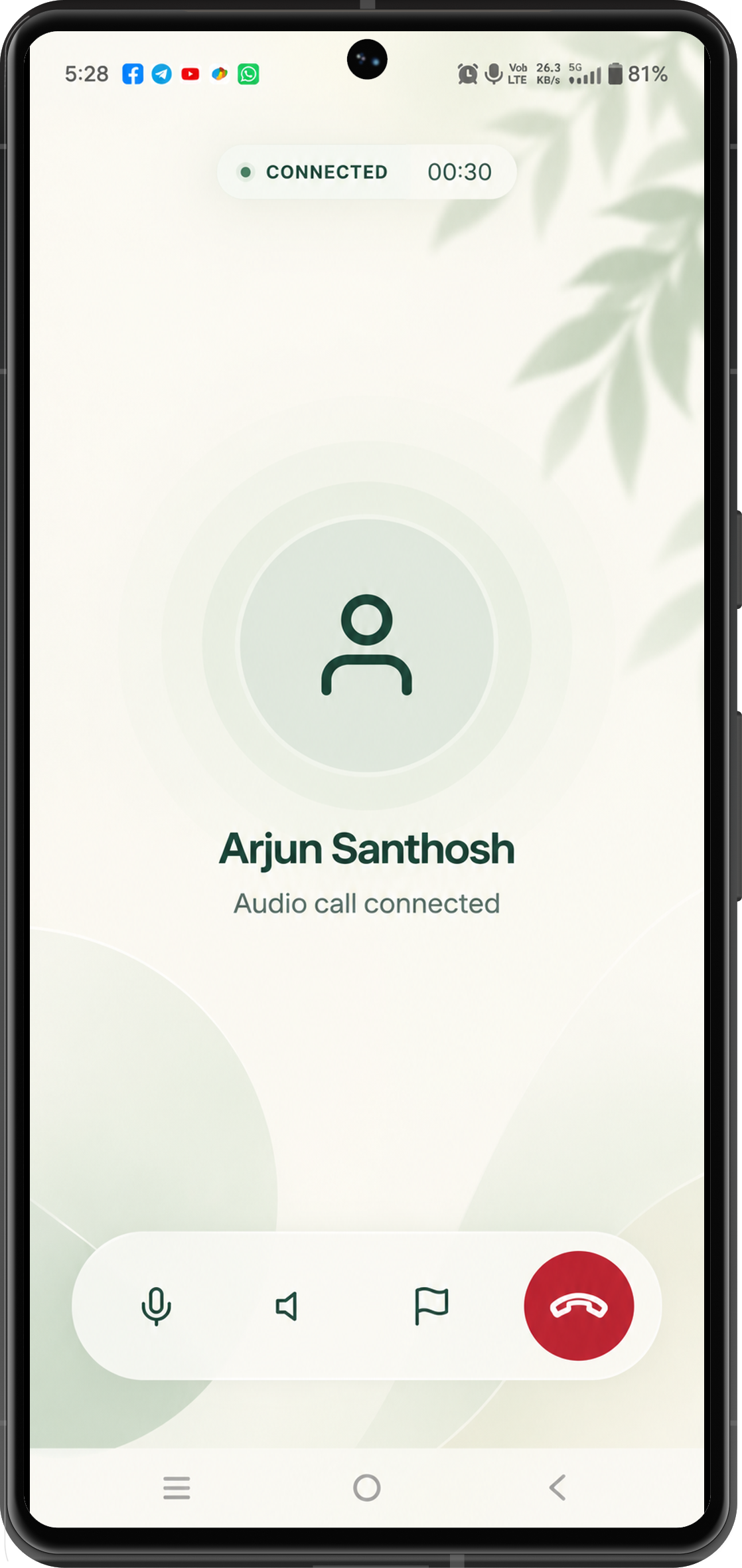 TheraTalk active voice conversation with trained wellness listener